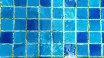 Top view Swimming pool bottom caustics ripple and flow with waves background photo