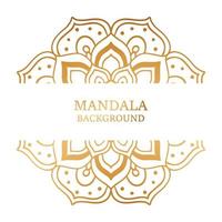 Luxury mandala background design with golden color pattern