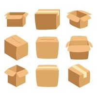 Cardboard boxes to shipping vector