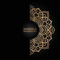 Luxury mandala background design with golden color pattern