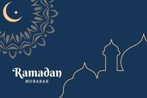 banner de redes sociales de ramadán vector