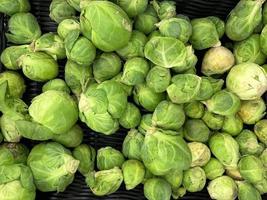 Brussels sprouts fresh green fruit a portion healthy meal food diet snack photo