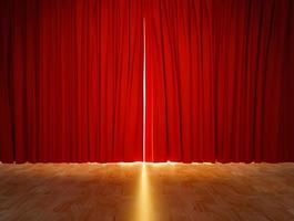 red curtain background photo