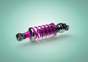 High End Purple Car Racing Shock Absorber for Custom Car Modification photo