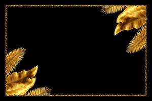 Gold tropical background photo