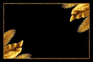 Gold tropical background photo