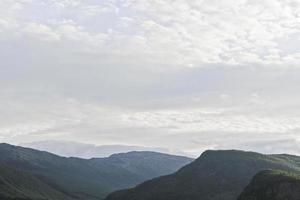 Spectacular landscape with mountains and valleys, beautiful Hemsedal, Buskerud, Norway. photo