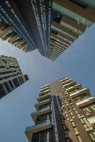 Milan skyscrapers seen from below photo