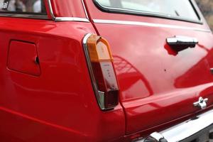 70s red car rear light photo