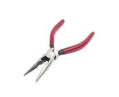 Pointed nose pliers on a white background. photo