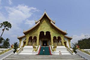 The royal temple in Luang Prabang one of the most popular world heritage site in Laos. photo