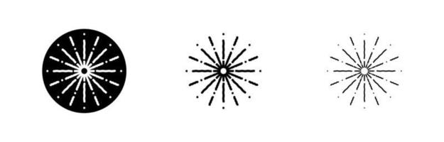Explosion gun shot icon. Editable line vector. Modern simple shock wave. Fashion explosion icon in flat style. Template for application, user interface and logo, vector illustration.