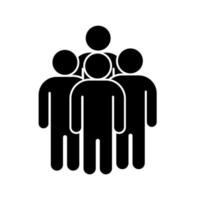 group of people icon vector. concept teamwork vector