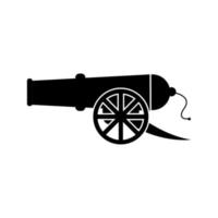 cannon icon vector. guns of war, gunfire, thrower of bullets. can be used for company logos, application symbols, and more vector
