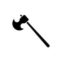 axe icon vector. woodcutters, builders, and others. simple flat shape vector