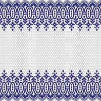 Lace seamless pattern with flowers vector