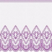 Lace seamless pattern with flowers vector