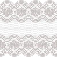 Lace seamless pattern with flowers vector