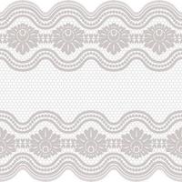 Lace seamless pattern with flowers vector