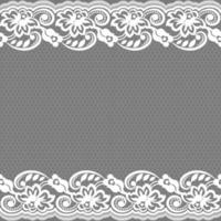 Lace seamless pattern with flowers vector