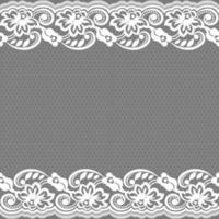 Lace seamless pattern with flowers vector