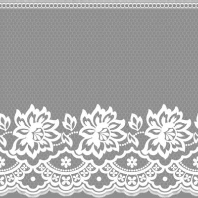 Lace seamless pattern with flowers