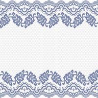 Lace seamless pattern with flowers vector