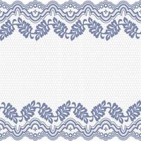 Lace seamless pattern with flowers vector