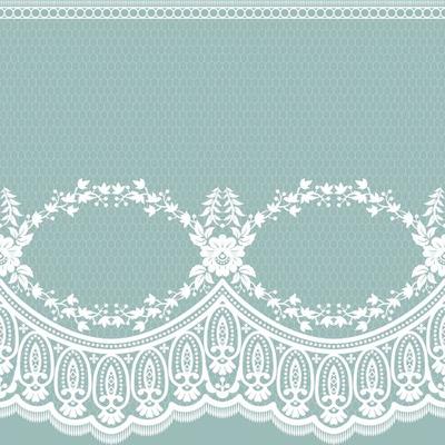 Lace seamless pattern with flowers