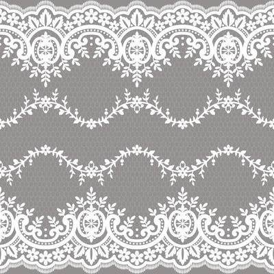 Lace seamless pattern with flowers