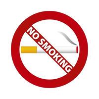 No Smoking sign. vector