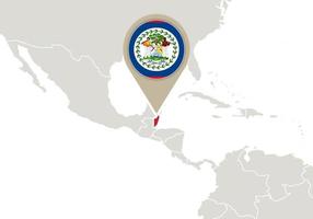 Belize on World map