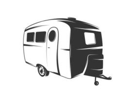 Motorhome isolated on white background vector