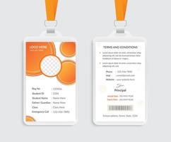 Corporate id card template design vector