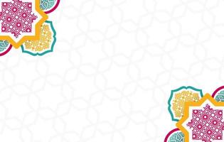 Arabic Color Simple Pattern Vector Design