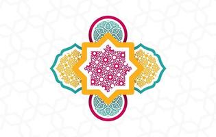 Arabic Color Simple Pattern Vector Design