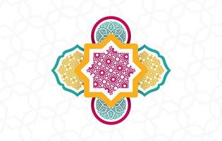 Arabic Color Simple Pattern Vector Design