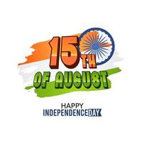 Happy India Independence Day Vector Illustration. Suitable for greeting card, poster and banner.