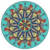 Mandala floral pattern. Indian floral ornament - Vector