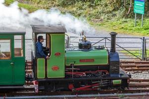 Llanberis, Gales, Reino Unido, 2012. Ferrocarril del lago Llanberis foto