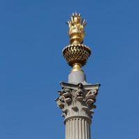 LONDON, UK, 2018. Golden column at St Pauls Cathedral photo