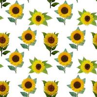 Watercolor sunflower pattern photo