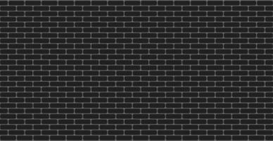 Panoramic dark background texture smooth brickwork - Vector