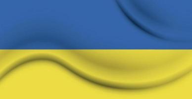 Ukraine national flag in exact proportions - Vector