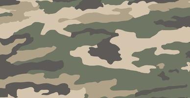 camuflaje de color caqui del ejército de textura de fondo panorámico - vector