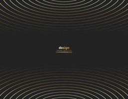 Circle line gold color background. Abstract round pattern. vector illustration.