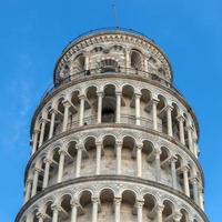 PISA, TUSCANY, ITALY, 2019. Exterior view of the Leaning Tower photo