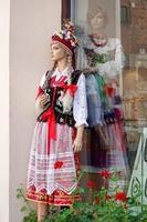 Krakow, Poland, 2014. Mannequin in national costume photo