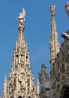 MILAN, ITALY, EUROPE, 2008. Detail of the skyline of the Duomo photo