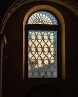 LECCO, LOMBARDY, ITALY, 2010. Unusual window in the Basilica of San Nicolo photo